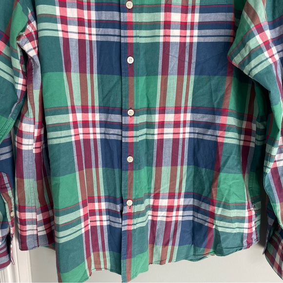 J. Crew "Summer Plaid" 100% Cotton Multicolor Button Down Shirt XL - Picture 8 of 17
